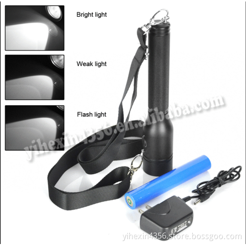 Boruit 7210 Rechargeable High Power 500LM Aluminum Alloy Flashlight